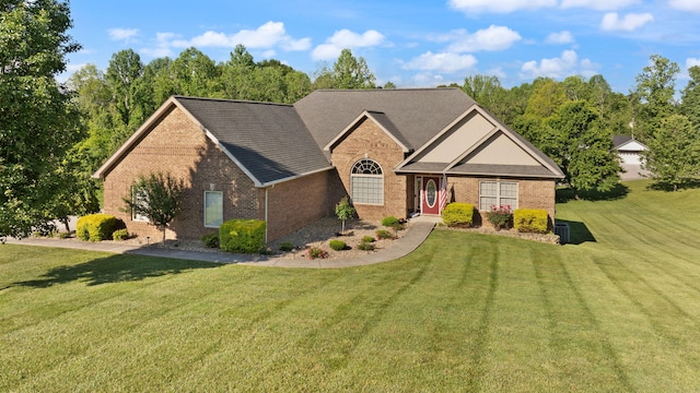 262 Silver Creek Dr, Somerset, KY 42503 - view of front of property featuring brick siding and a front yard