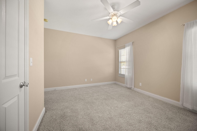262 Silver Creek Dr, Somerset, KY 42503 - unfurnished room featuring a ceiling fan, carpet flooring, and baseboards