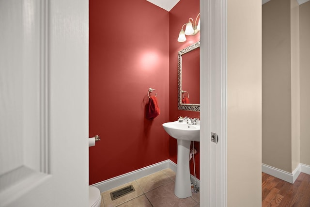 262 Silver Creek Dr, Somerset, KY 42503 - half bathroom with toilet and baseboards