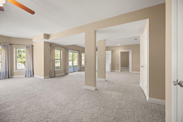262 Silver Creek Dr, Somerset, KY 42503 - empty room with carpet flooring, baseboards, and ceiling fan