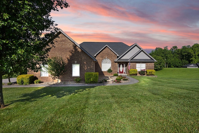 262 Silver Creek Dr, Somerset, KY 42503 - view of front of house featuring brick siding and a lawn