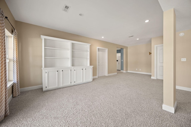 262 Silver Creek Dr, Somerset, KY 42503 - empty room with light carpet, baseboards, and recessed lighting