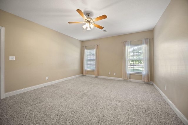 262 Silver Creek Dr, Somerset, KY 42503 - unfurnished room with a ceiling fan, light colored carpet, and baseboards