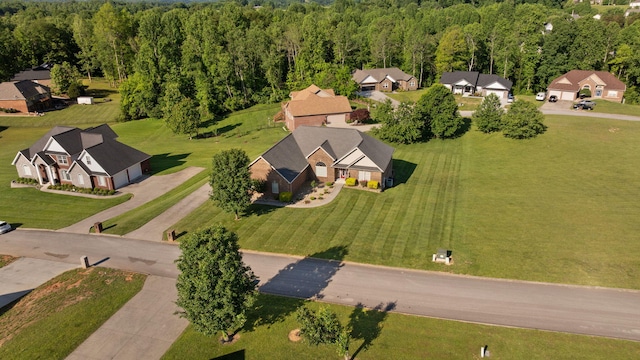 262 Silver Creek Dr, Somerset, KY 42503 - aerial view of residential area with a heavily wooded area