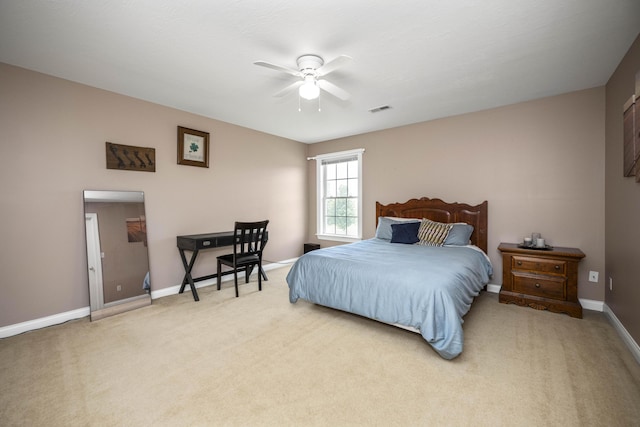 164 River Run Dr, Lancaster, KY 40444 - carpeted bedroom featuring baseboards and a ceiling fan
