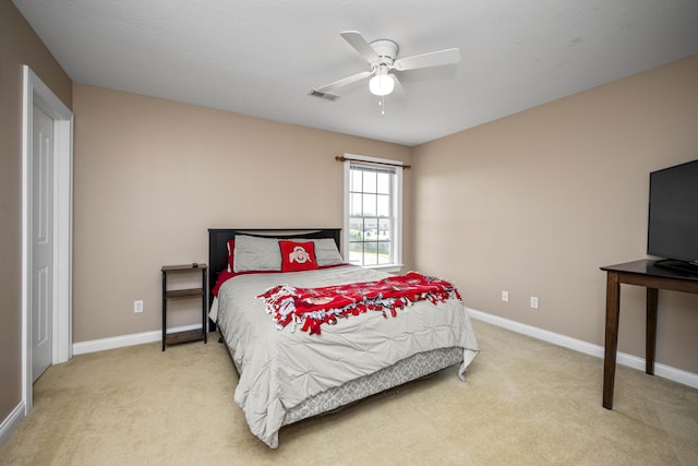 164 River Run Dr, Lancaster, KY 40444 - carpeted bedroom featuring baseboards and ceiling fan