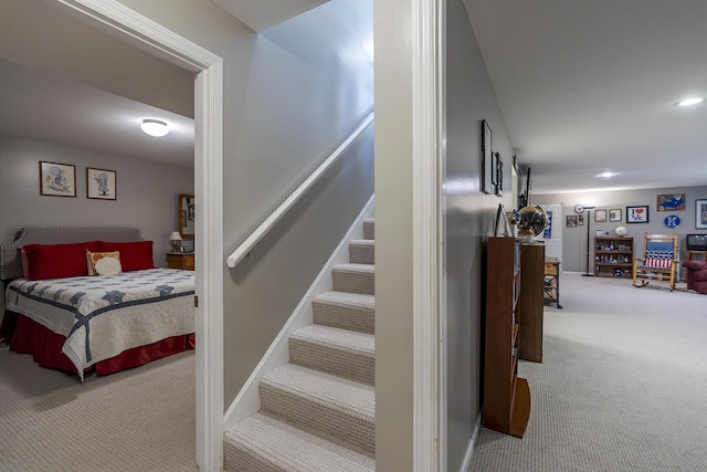 395 Redding Rd Unit 19, Lexington, KY 40517 - stairway with carpet flooring