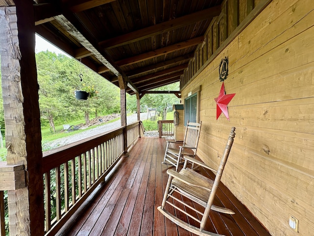 5080 Dry Branch Rd, Lexington, KY 40515 - view of wooden deck