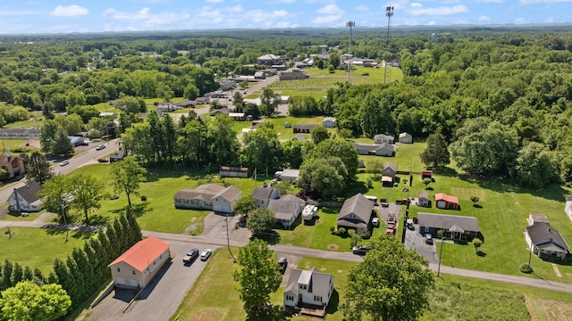 81 Coffey Ave, Jamestown, KY 42629 - aerial perspective of suburban area with a forest