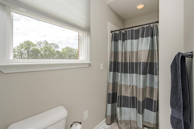 2018 E Ct, Richmond, KY 40475 - bathroom featuring toilet and a shower with shower curtain