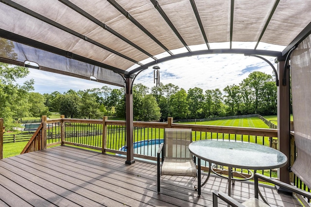 2018 E Ct, Richmond, KY 40475 - wooden deck with view of wooded area