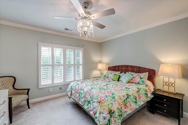 4172 Tradition Way, Lexington, KY 40509 - carpeted bedroom featuring baseboards, crown molding, and a ceiling fan