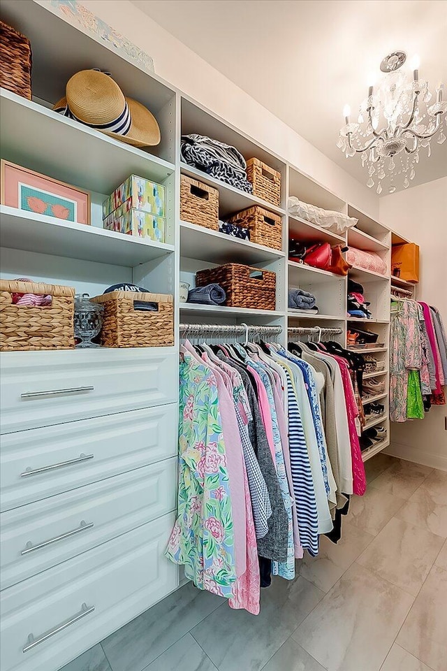 4172 Tradition Way, Lexington, KY 40509 - spacious closet with marble finish floors and a chandelier