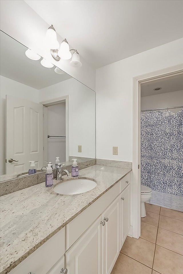 4172 Tradition Way, Lexington, KY 40509 - full bathroom featuring tile patterned flooring, toilet, vanity, and a chandelier
