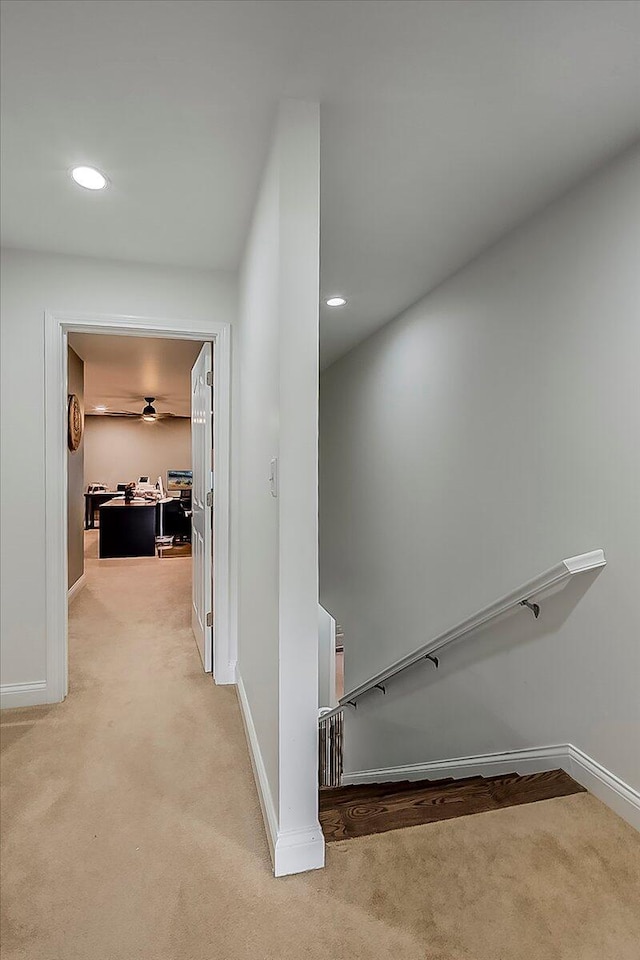 4172 Tradition Way, Lexington, KY 40509 - hall with carpet, baseboards, and recessed lighting