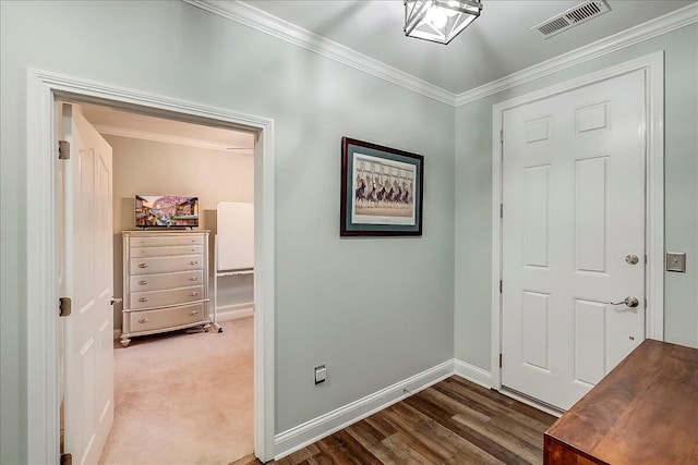 4172 Tradition Way, Lexington, KY 40509 - hall featuring crown molding, baseboards, and wood finished floors