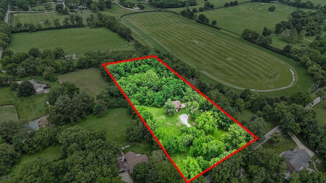 2849 Walnut Hill Rd, Lexington, KY 40515 - view of rural area featuring property parcel outlined