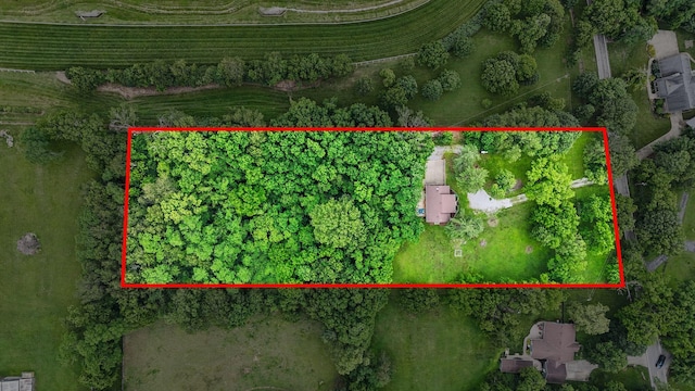 2849 Walnut Hill Rd, Lexington, KY 40515 - aerial view of property's location with property boundaries highlighted