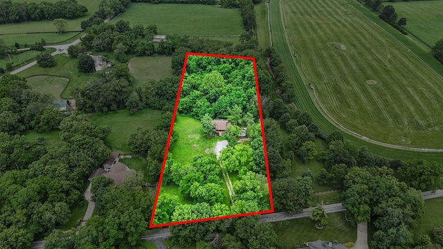 2849 Walnut Hill Rd, Lexington, KY 40515 - view of rural area featuring property parcel outlined and extensive farmland