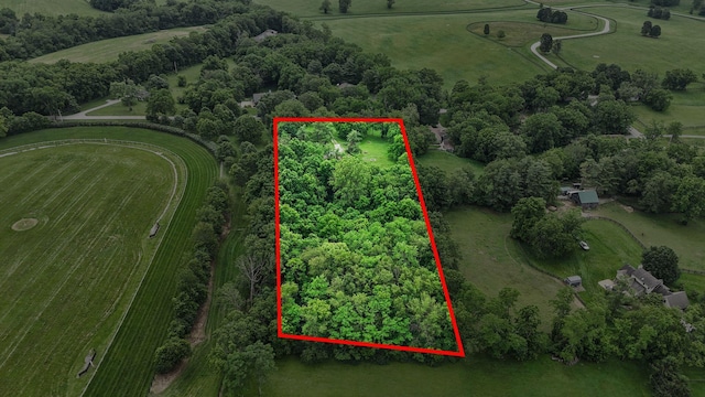 2849 Walnut Hill Rd, Lexington, KY 40515 - view of property location featuring rural landscape and property parcel outlined