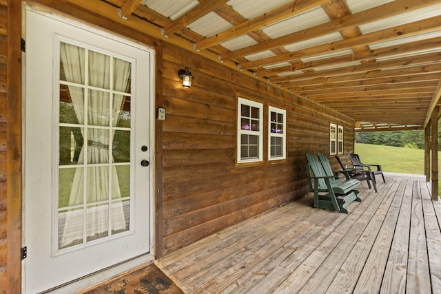 225 Grover Back Rd, Rogers, KY 41365 - view of wooden porch