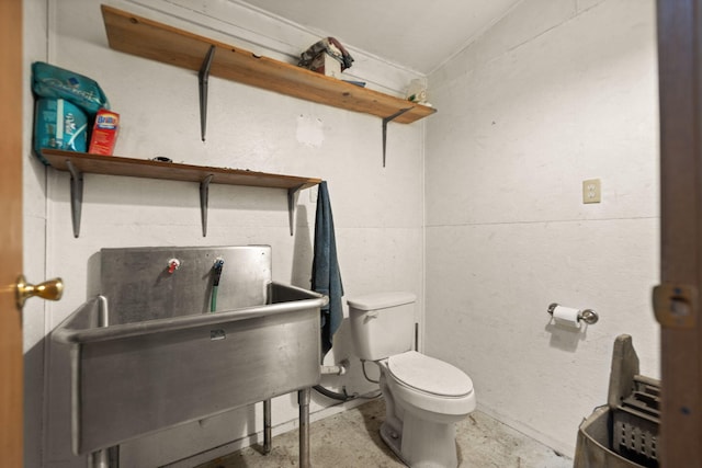 225 Grover Back Rd, Rogers, KY 41365 - half bathroom featuring toilet and concrete flooring