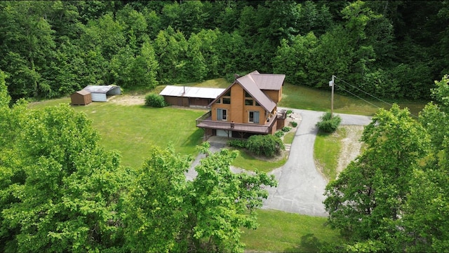 12430 E Ky-10, Quincy, KY 41166 - aerial view of property and surrounding area with a heavily wooded area