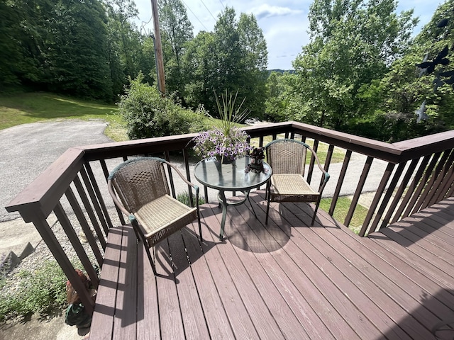 12430 E Ky-10, Quincy, KY 41166 - wooden deck with outdoor dining area
