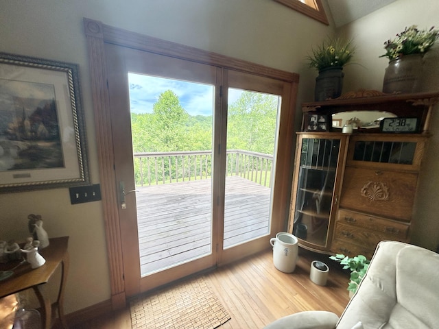 12430 E Ky-10, Quincy, KY 41166 - doorway to outside featuring light wood-type flooring and healthy amount of natural light