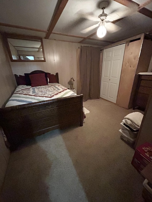 12430 E Ky-10, Quincy, KY 41166 - bedroom with a ceiling fan and carpet flooring