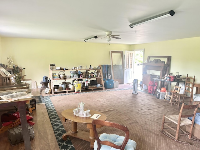 12430 E Ky-10, Quincy, KY 41166 - living room with ceiling fan