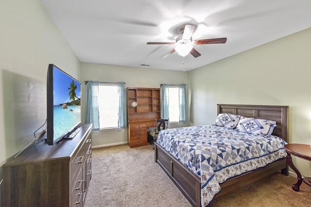 127 Schneider Blvd, Georgetown, KY 40324 - carpeted bedroom featuring multiple windows, ceiling fan, and baseboards