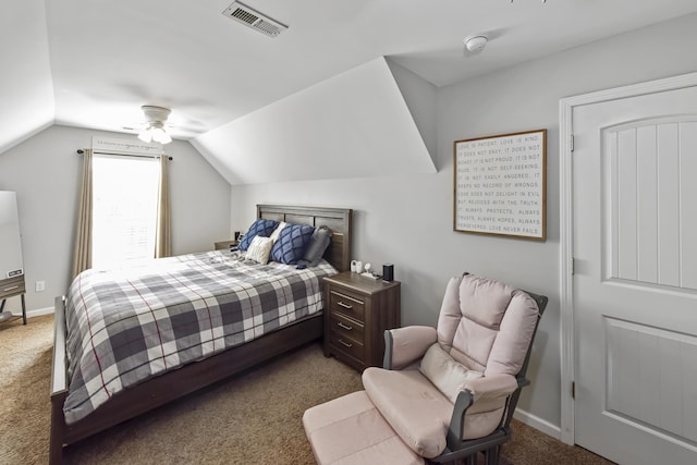 127 Schneider Blvd, Georgetown, KY 40324 - bedroom featuring carpet, lofted ceiling, ceiling fan, and baseboards