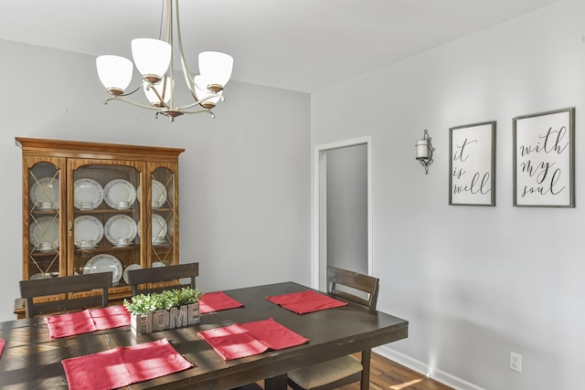 127 Schneider Blvd, Georgetown, KY 40324 - dining area with a chandelier and wood finished floors