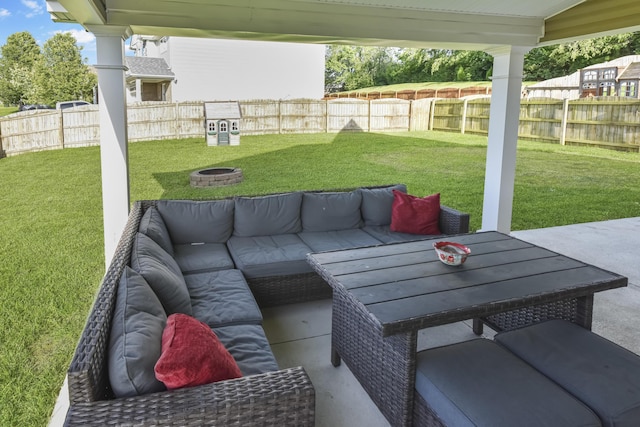 127 Schneider Blvd, Georgetown, KY 40324 - view of patio featuring an outdoor living space