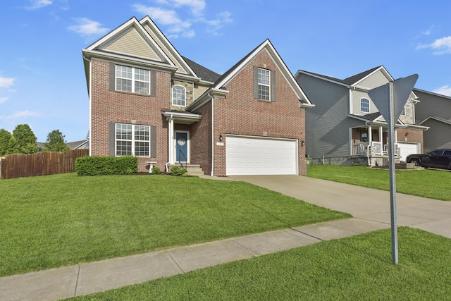 127 Schneider Blvd, Georgetown, KY 40324 - view of front of property featuring driveway, a garage, and brick siding