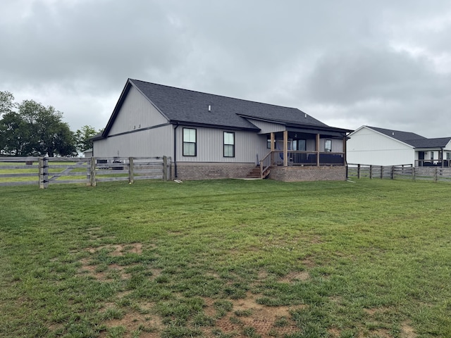 2042 Partridge Way, Richmond, KY 40475 - back of property with roof with shingles, brick siding, and a gate