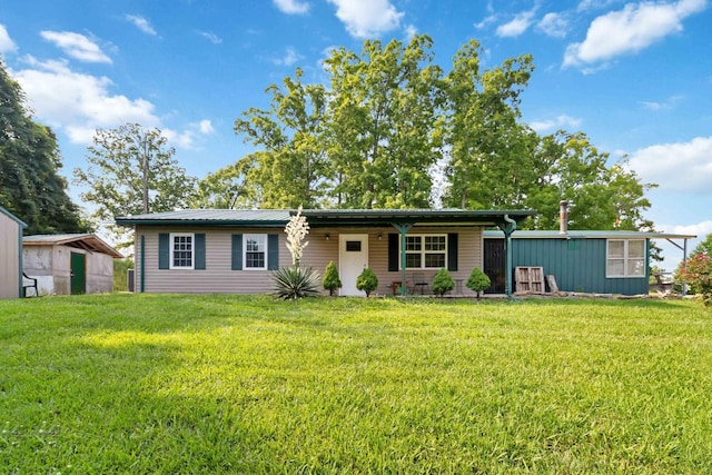 5830 Old Keno Rd, Burnside, KY 42519 - view of front facade with a front lawn