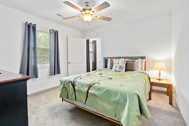 5830 Old Keno Rd, Burnside, KY 42519 - bedroom featuring carpet flooring, baseboards, and ceiling fan