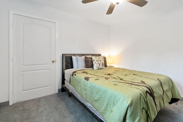 5830 Old Keno Rd, Burnside, KY 42519 - carpeted bedroom featuring a ceiling fan