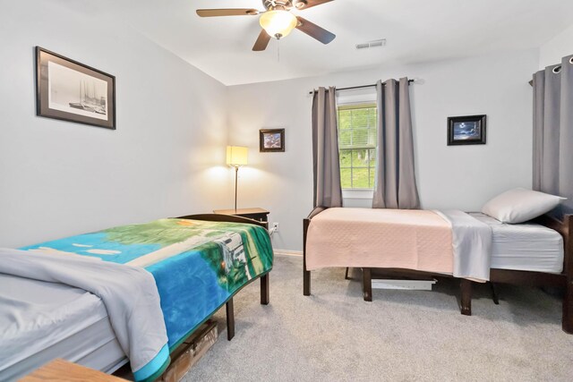 5830 Old Keno Rd, Burnside, KY 42519 - bedroom with carpet floors, a ceiling fan, and baseboards