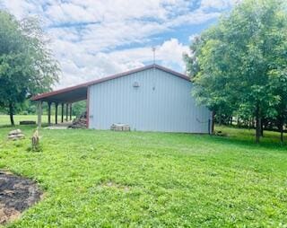 127 Circle St, London, KY 40744 - view of pole building with a lawn and a carport