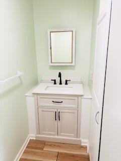 127 Circle St, London, KY 40744 - bathroom with vanity and wood finished floors