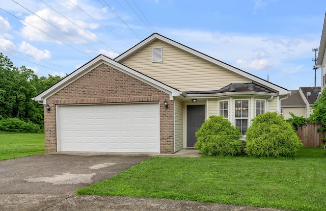 408 Joseph Bryan Way, Lexington, KY 40514 - ranch-style home featuring brick siding, asphalt driveway, and a front lawn