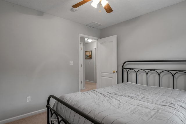 408 Joseph Bryan Way, Lexington, KY 40514 - bedroom with carpet flooring, baseboards, and a ceiling fan