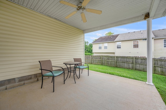 408 Joseph Bryan Way, Lexington, KY 40514 - view of patio featuring a ceiling fan