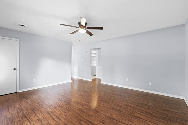 1609 Magna Oak Dr, Lexington, KY 40515 - spare room featuring ceiling fan, baseboards, and wood finished floors