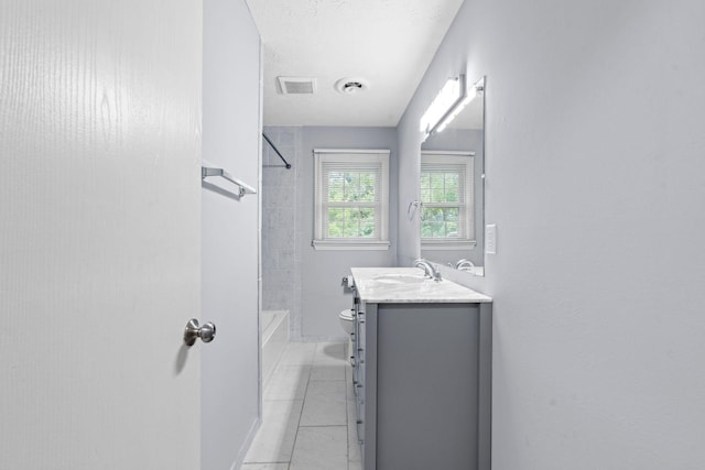1609 Magna Oak Dr, Lexington, KY 40515 - bathroom featuring vanity, toilet, shower / tub combination, and tile patterned flooring
