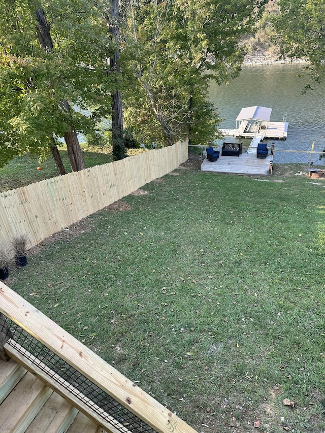 1990 Wells Landing Rd, Danville, KY 40422 - view of yard featuring a water view and a floating dock