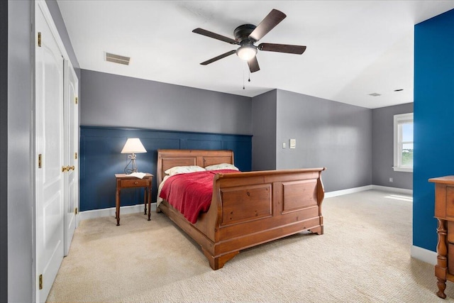 553 White Oak Rd, Stamping Ground, KY 40379 - bedroom with carpet floors, baseboards, and ceiling fan
